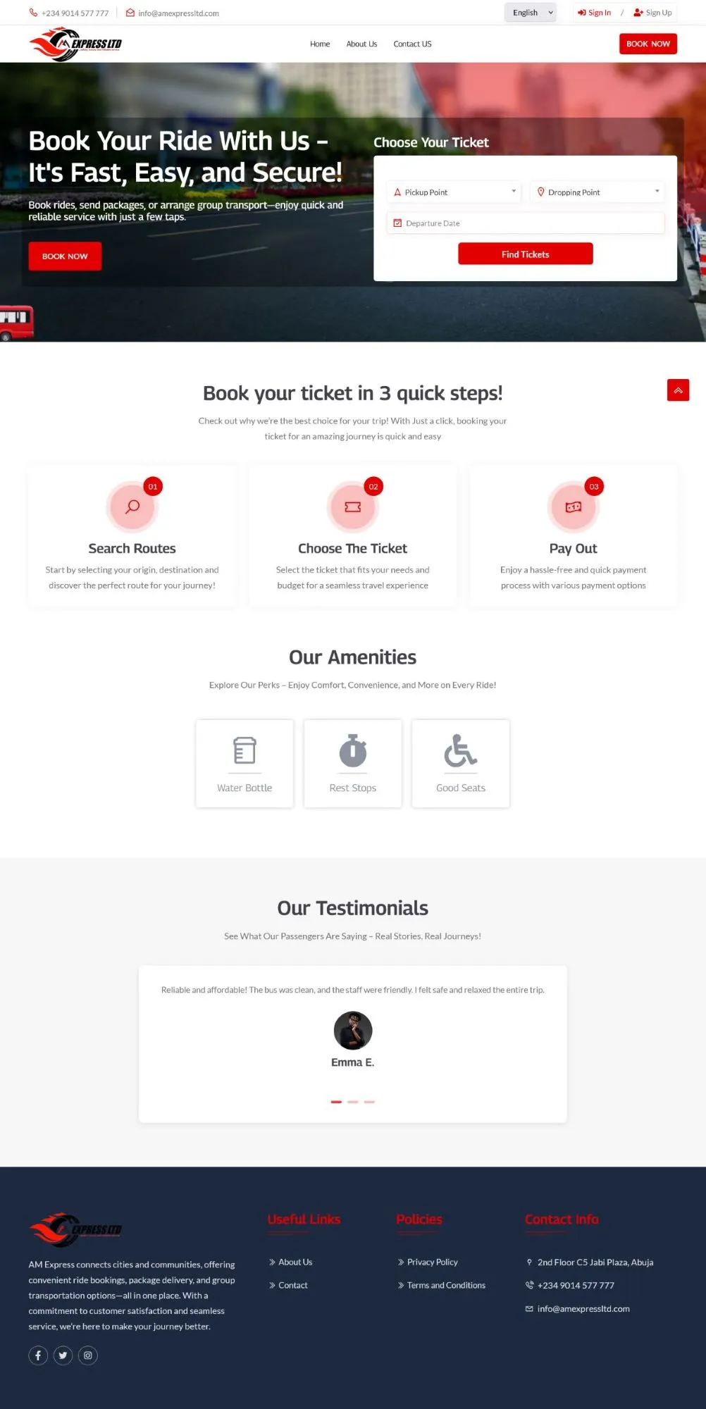 Interstate ride-booking platform.