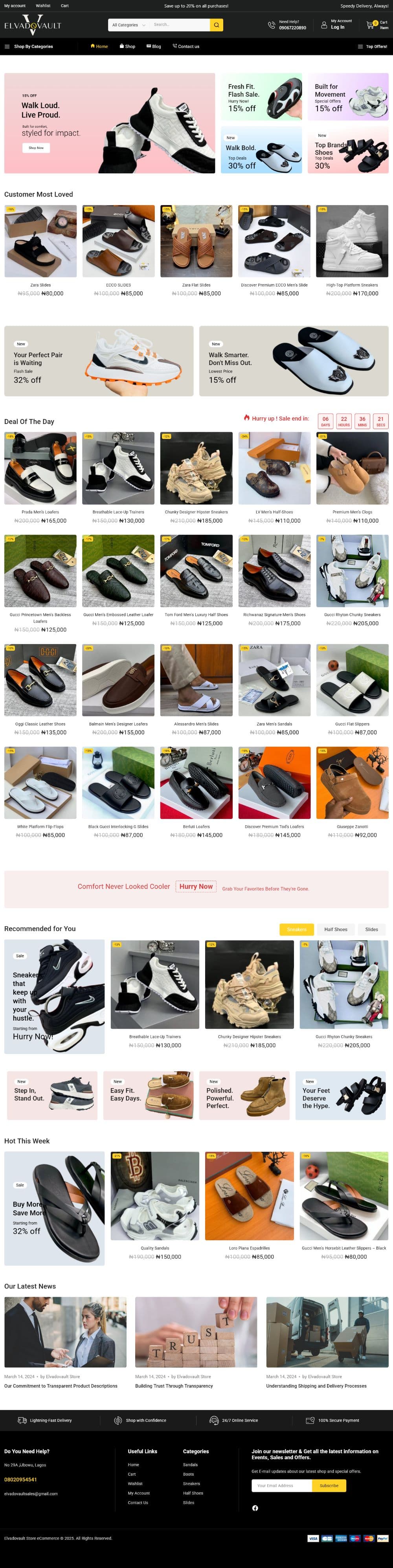 Luxury fashion marketplace experience.