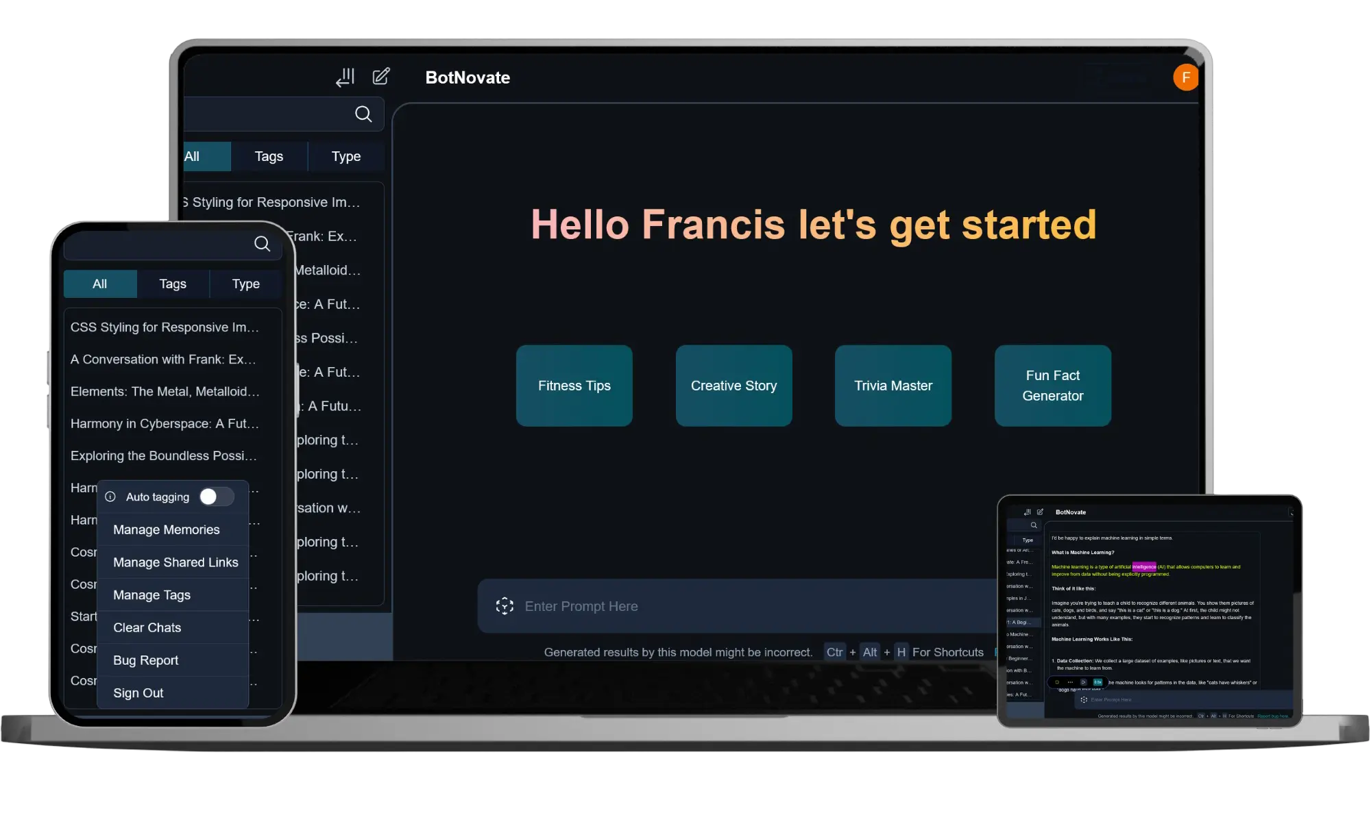 Software Development Mockup
