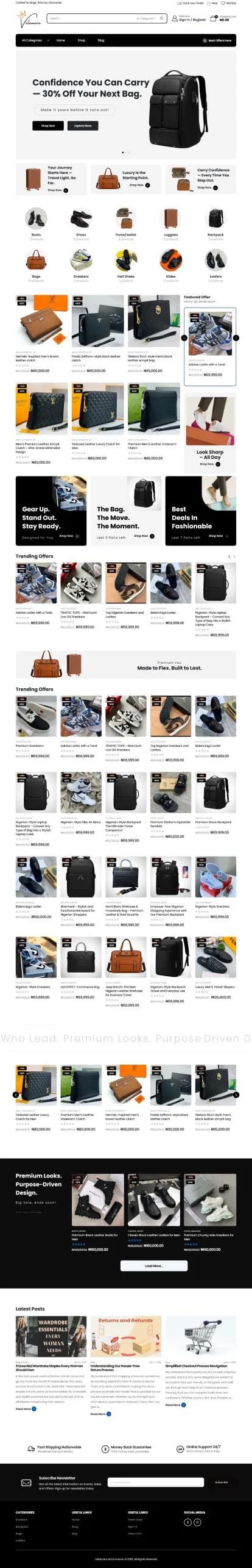 Premium accessories and sneaker marketplace.